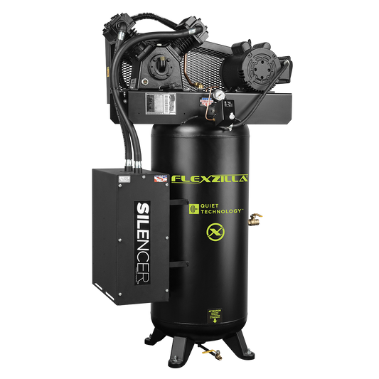 Flexzilla® Splash Lube, Single Phase, Stationary Air Compressors with Silencer™