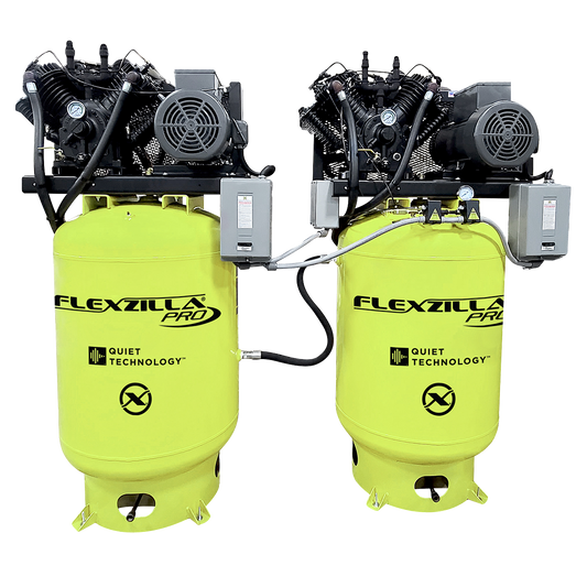 Flexzilla Pro Two Tank Single Phase Air Compressor w/Silencer