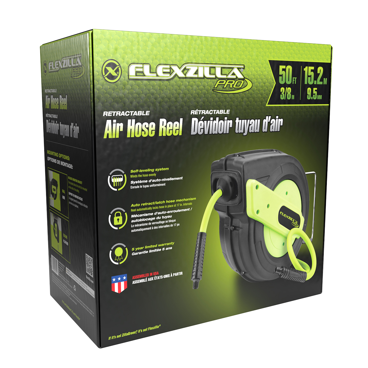 Pro Retractable Reel with Self-leveling System