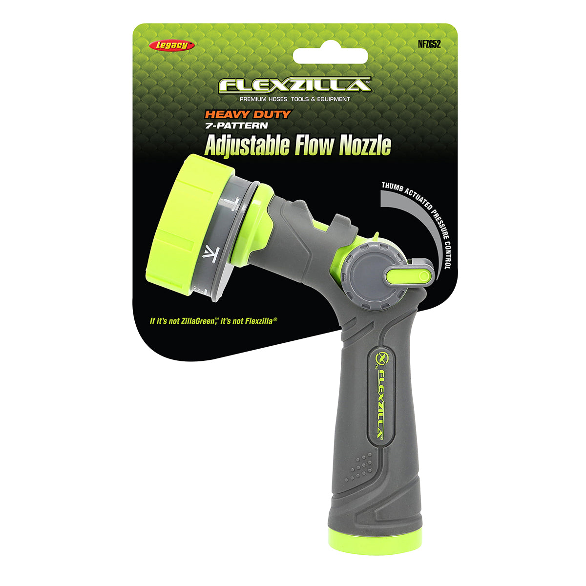 Heavy Duty 7-Pattern Adjustable Flow Garden Hose Nozzle