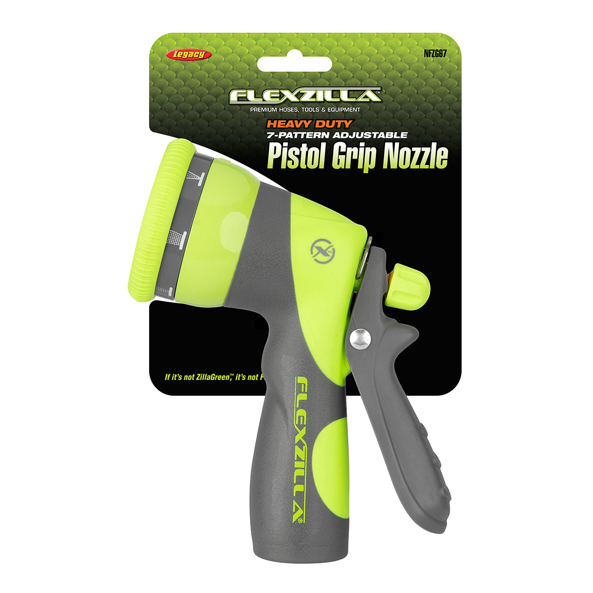 Heavy Duty 7-Pattern Adjustable Pistol Grip Garden Hose Nozzle