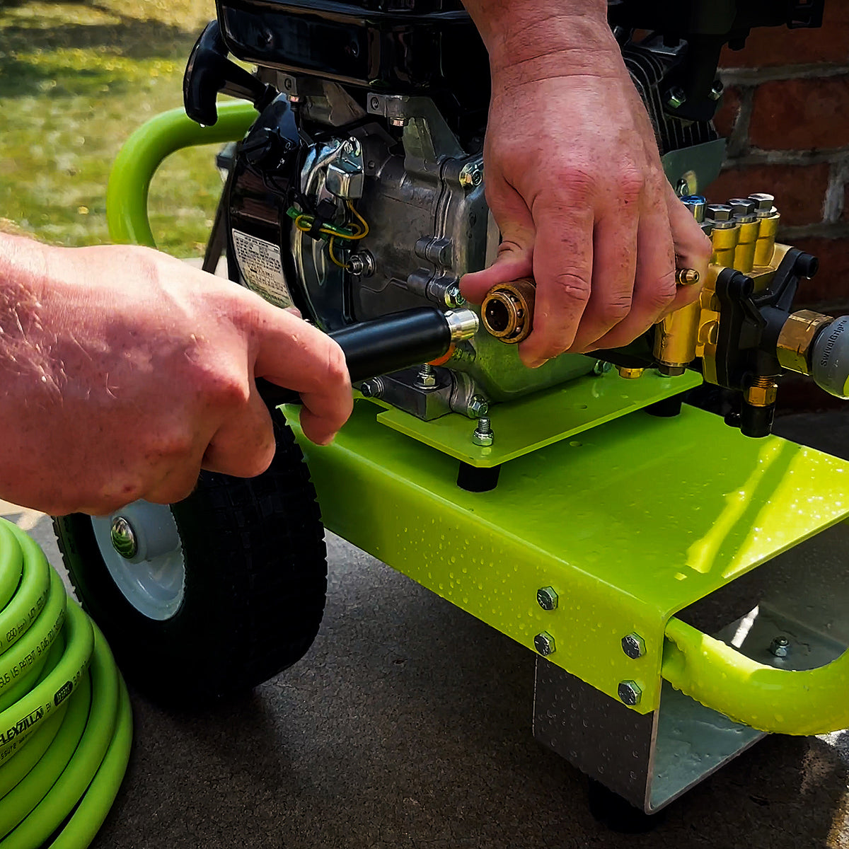 Pressure Washer Hose with Quick Connect Fittings