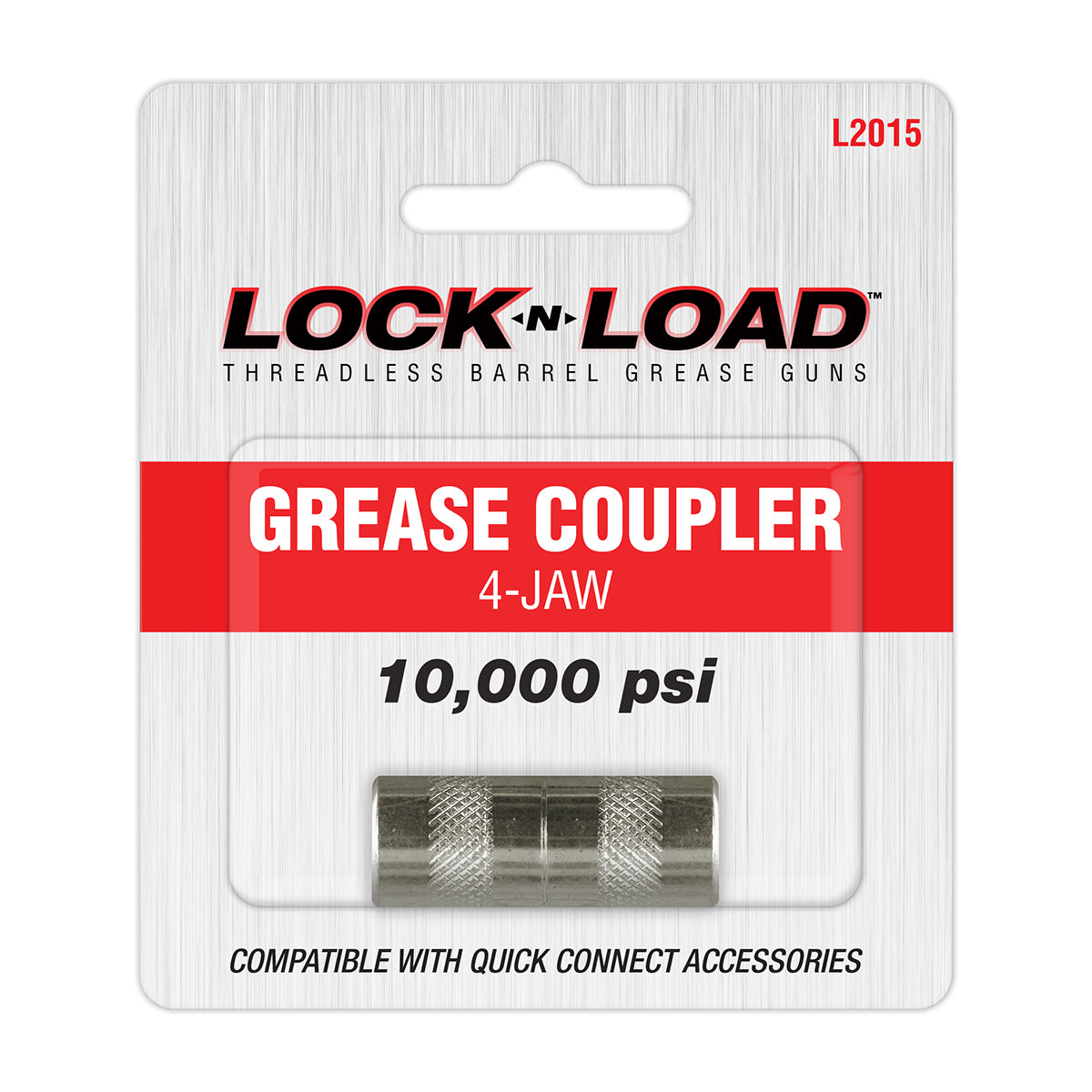 LNL Grease Coupler 4-Jaw High Pressure