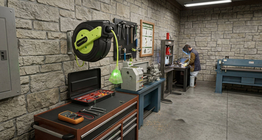 The Best Retractable Extension Cord Reel Depends on the Job. Here's How to Match Them.