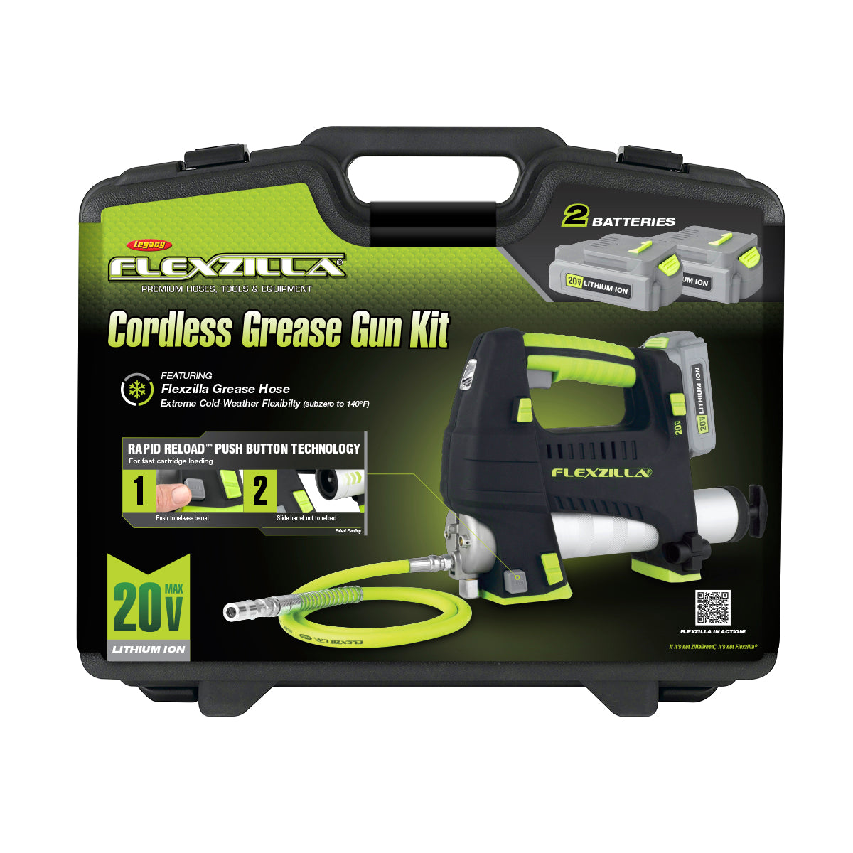 20V Cordless Grease Gun Kit – Flexzilla.com