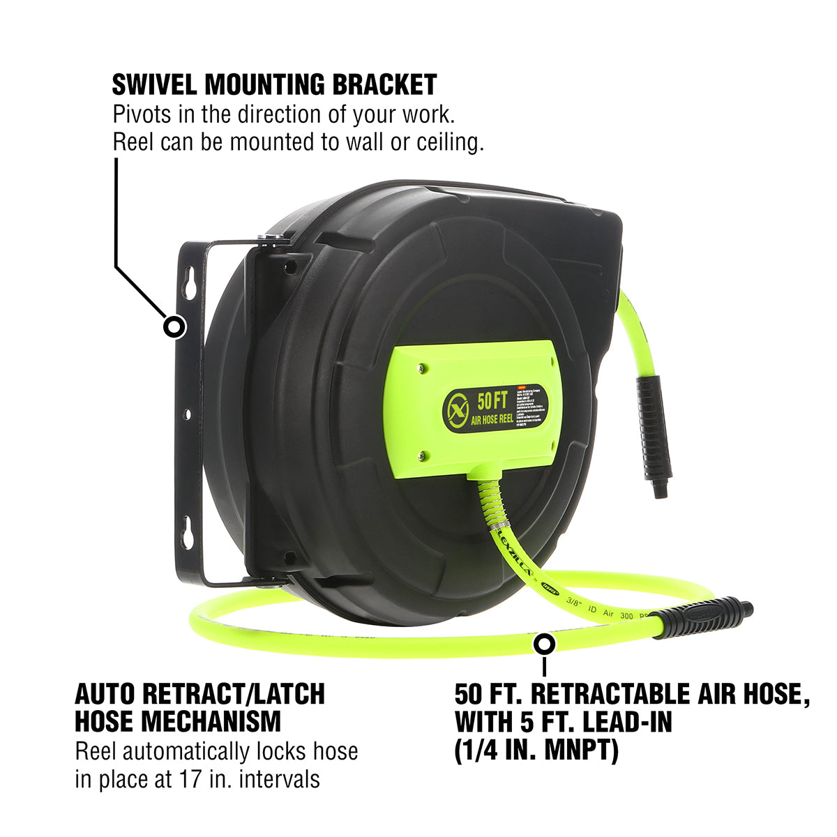 Pro Retractable Reel with Self-leveling System – Flexzilla.com