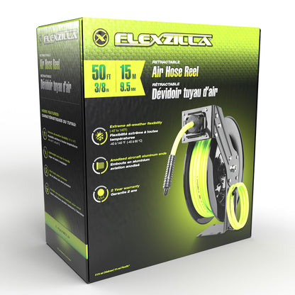 Open Face Retractable Air Hose Reel