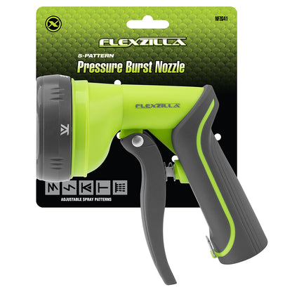 Pressure Burst 5-Pattern Adjustable Garden Hose Nozzle