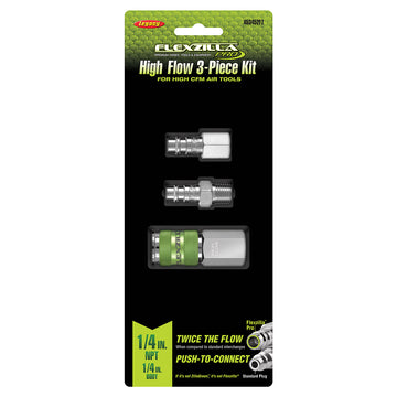 Air Couplers ColorFit MegaFlow Coupler & Plug Kit - 3-Piece Hi-Flo V ...