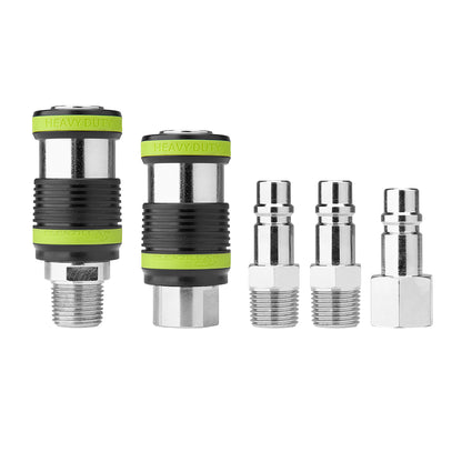 Heavy Duty Safety Couplers & Plugs Kits - 5 pc.