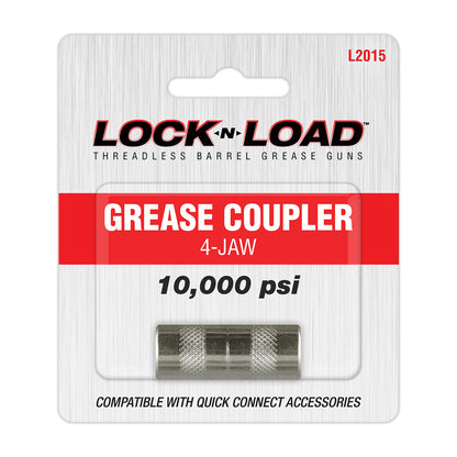 LNL Grease Coupler 4-Jaw High Pressure