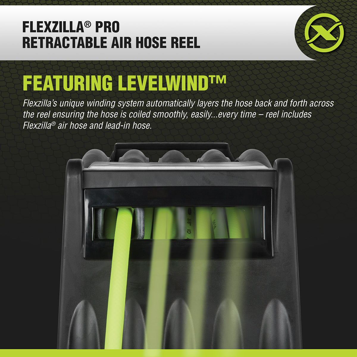 Pro Air Hose Reel with Levelwind™ Technology – Flexzilla.com